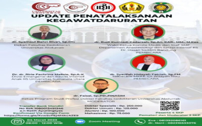 FK UNIVRAB LAKSANAKAN WEBINAR SERIES 3 TENTANG UPDATE PENATALAKSANAAN KEGAWATDARURATAN